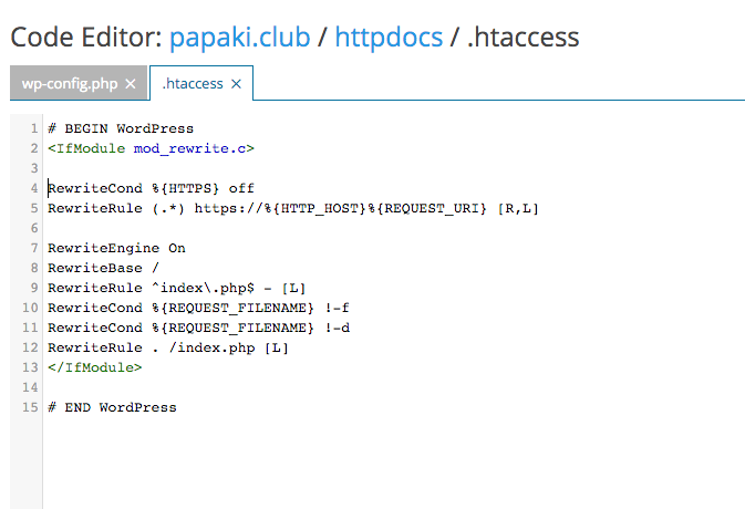 htaccessWP