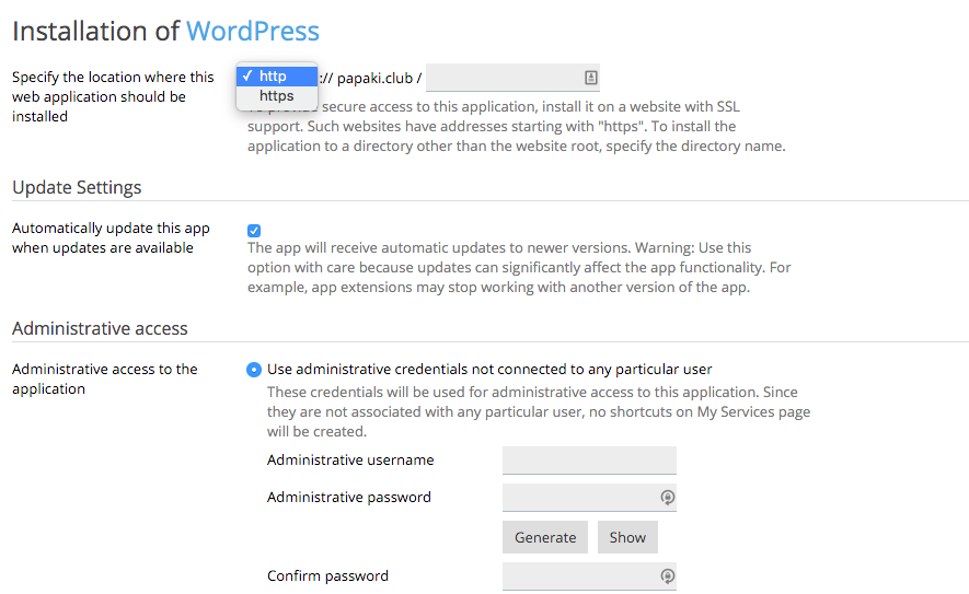 https in WP